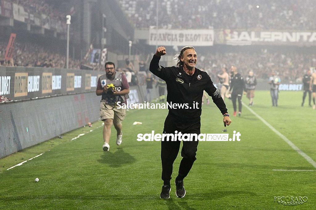 Salernitana Udinese festa finale nicola