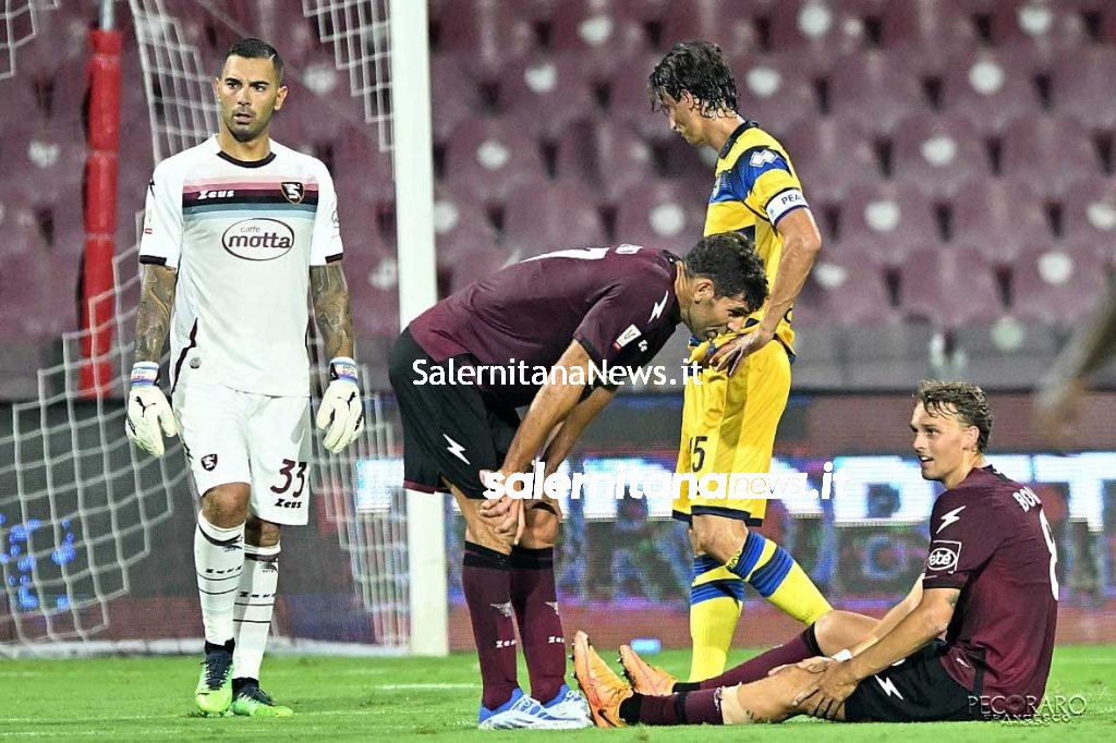 Salernitana Parma Coppa Italia infortunio bohinen 2